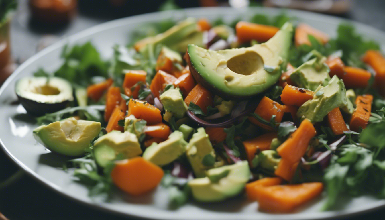 Roasted Carrot and Avocado Salad