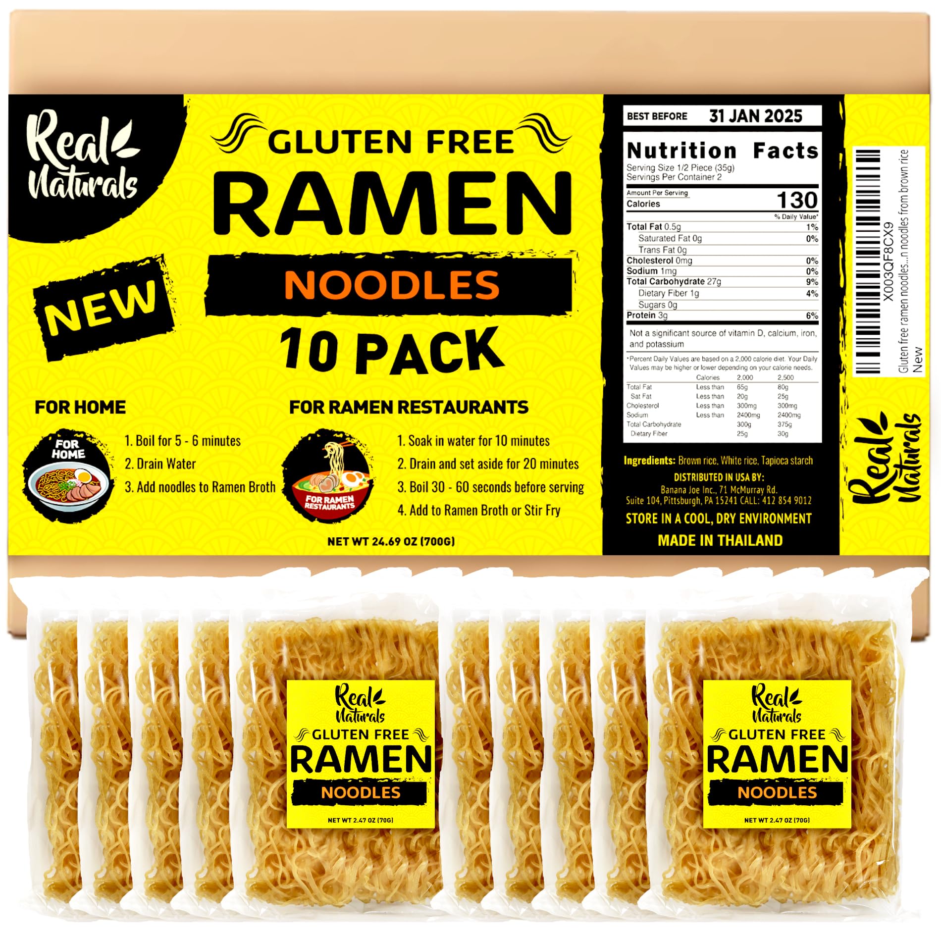 "Brown Rice Ramen Noodles"