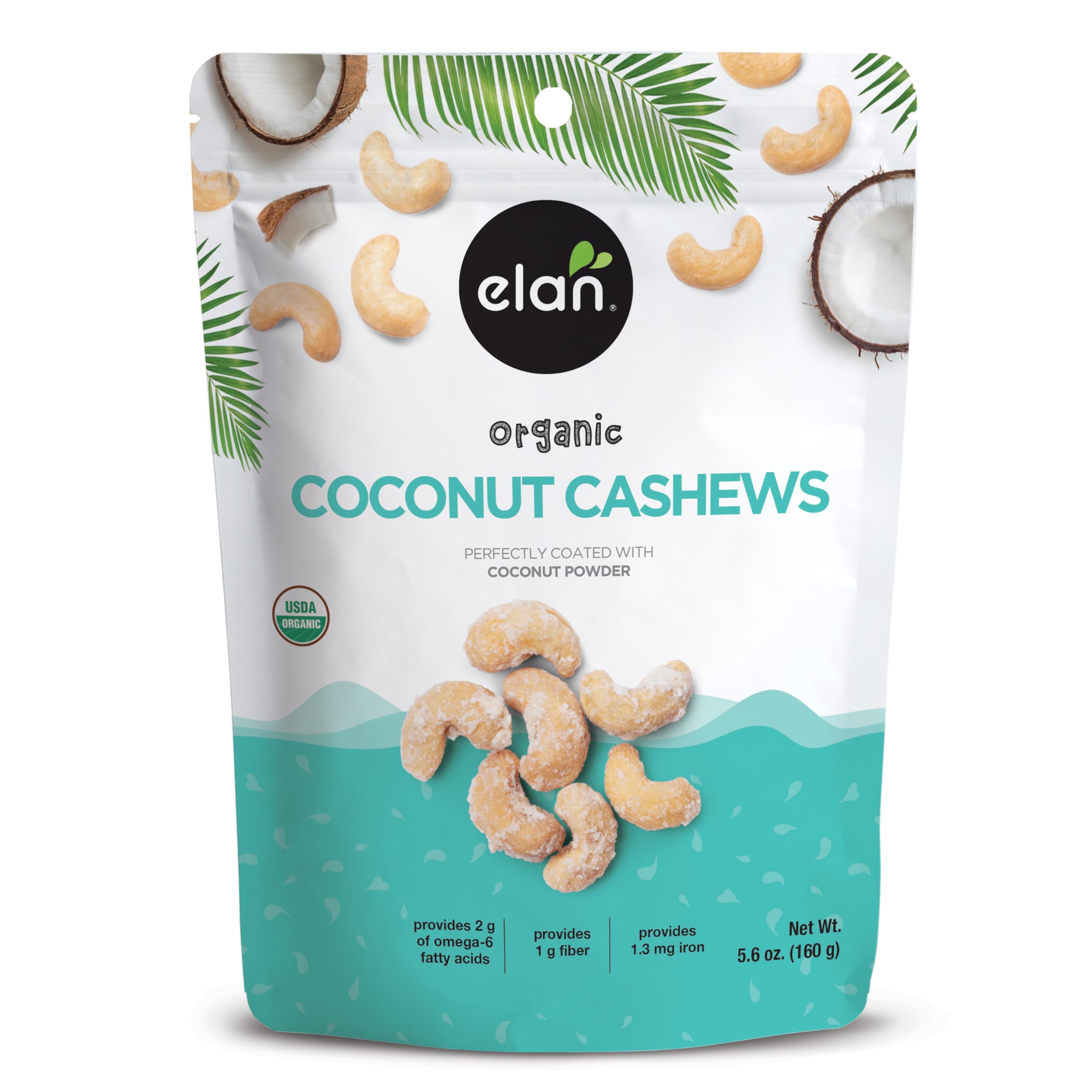 Elan Organic Coconut Cashews