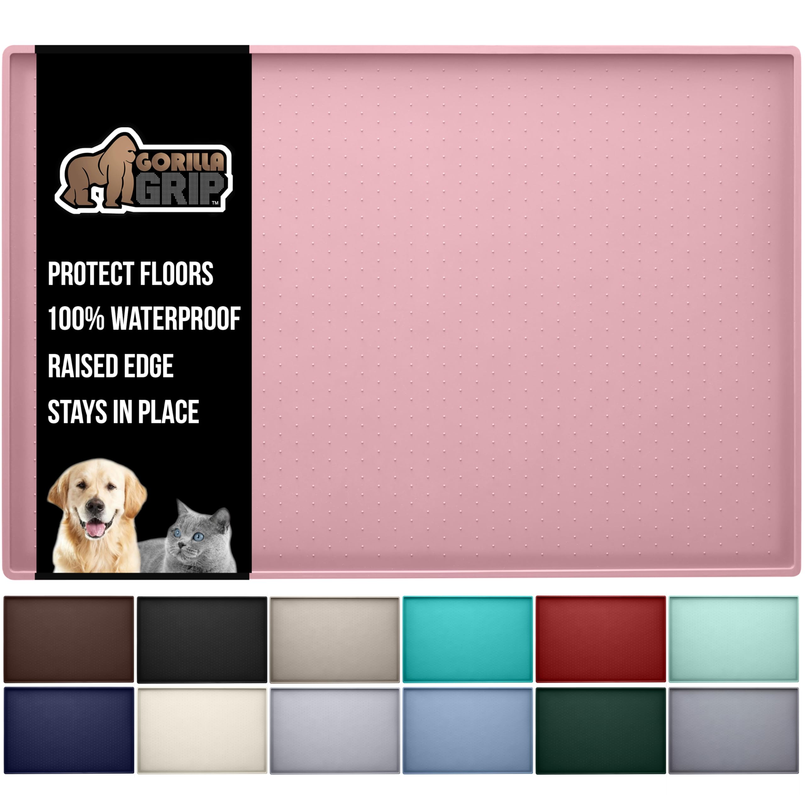 GORILLA GRIP Waterproof Pet Feeding Mat