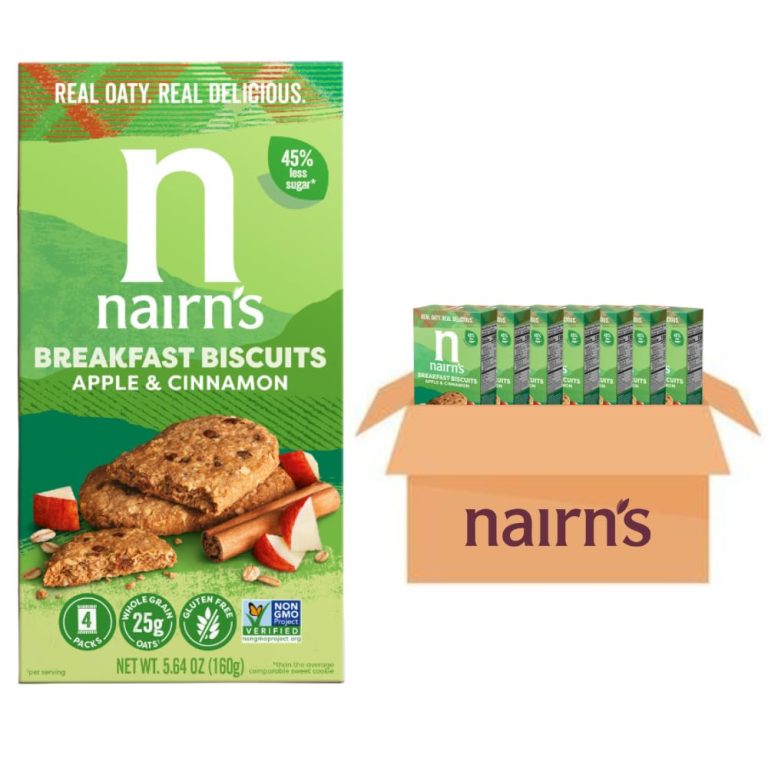 Nairn’s Gluten-Free Blueberry and Raspberry Breakfast Biscuits