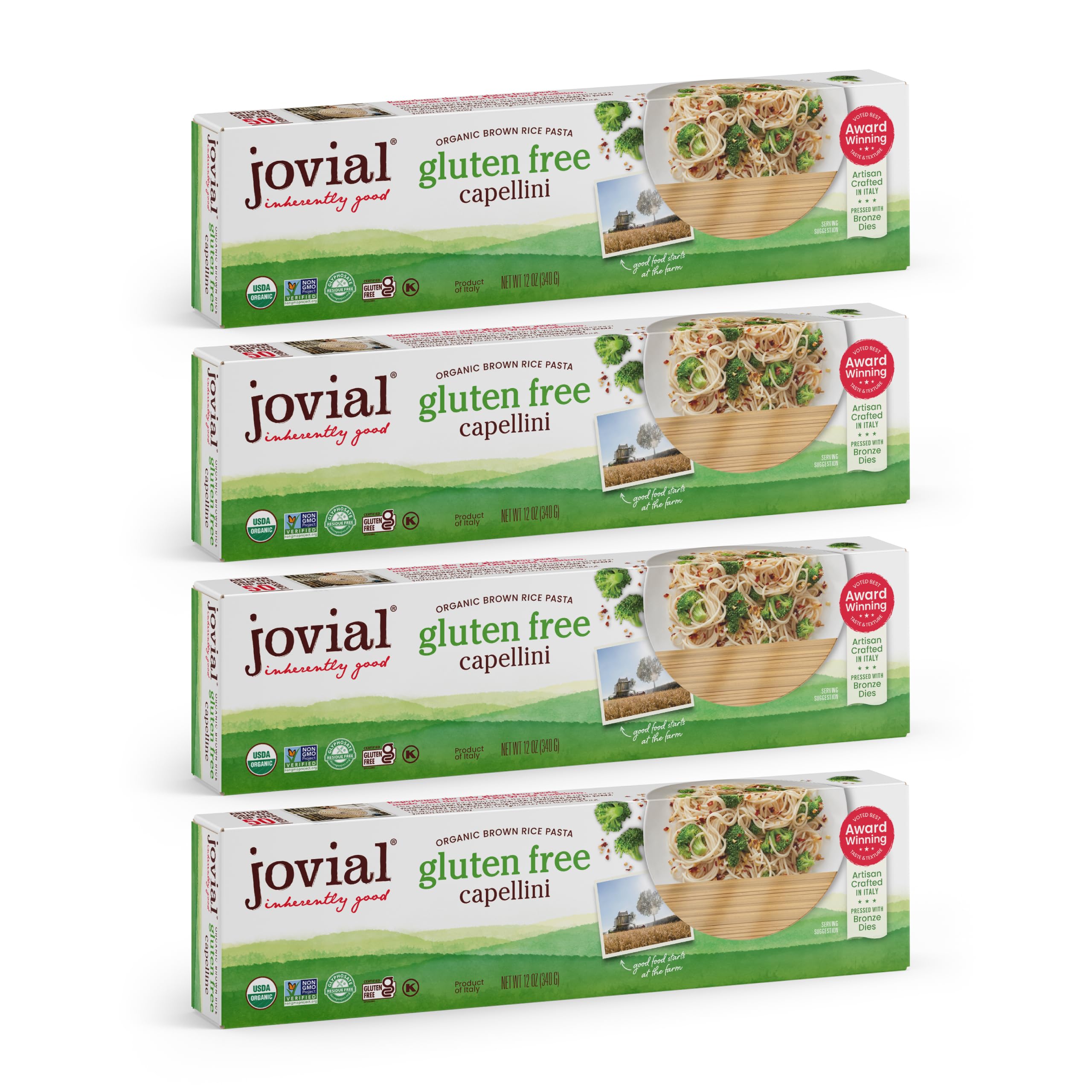 Jovial Capellini Gluten Free Brown Rice Pasta