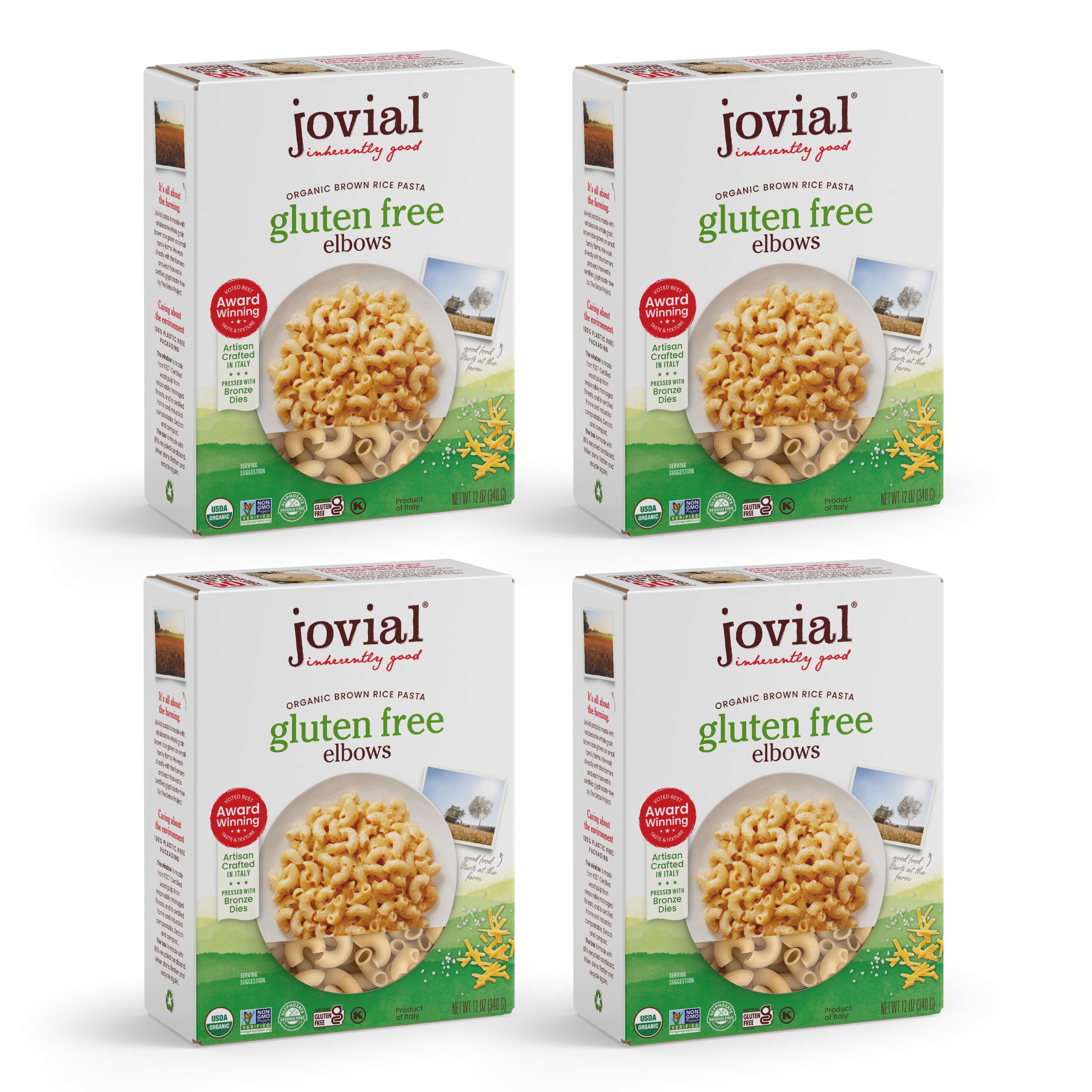 Jovial Whole Grain Brown Rice Elbows Pasta