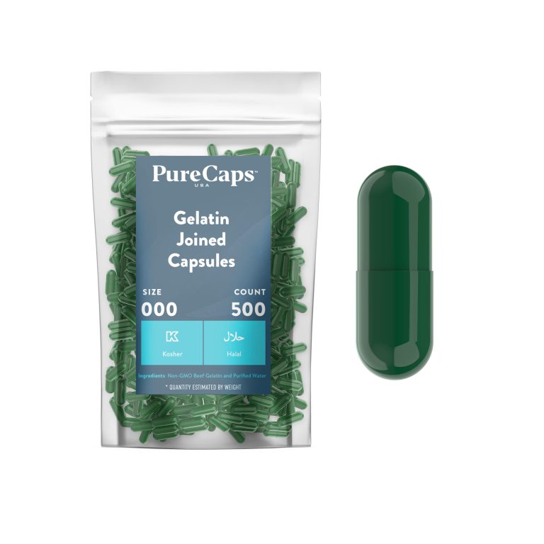 Purecaps USA Size 000 Empty Gelatin Capsules