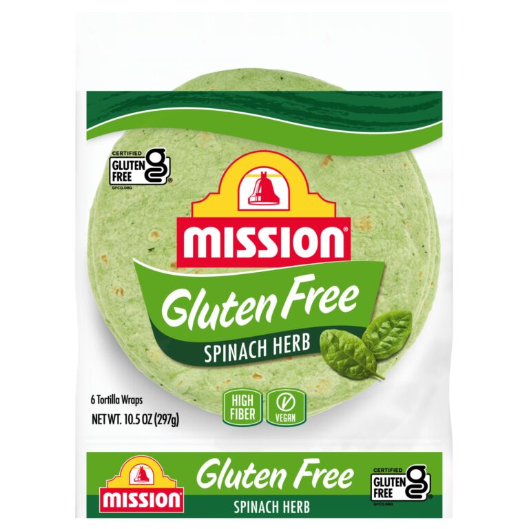 Mission Gluten Free Spinach Herb Tortilla Wraps