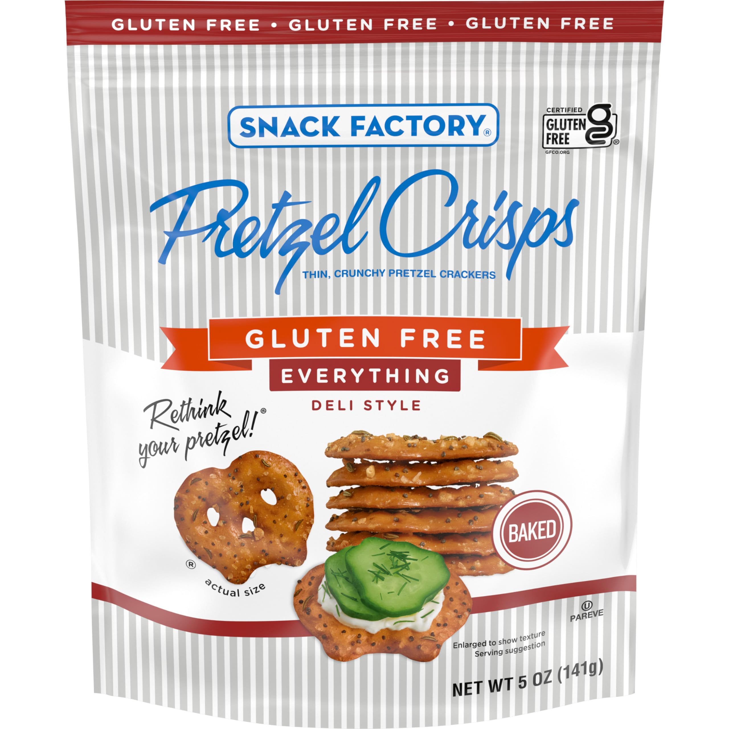Snack Factory Pretzel Crisps Everything Flavor