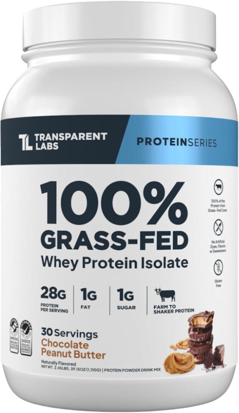 Transparent Labs Grass-Fed Whey Protein Isolate