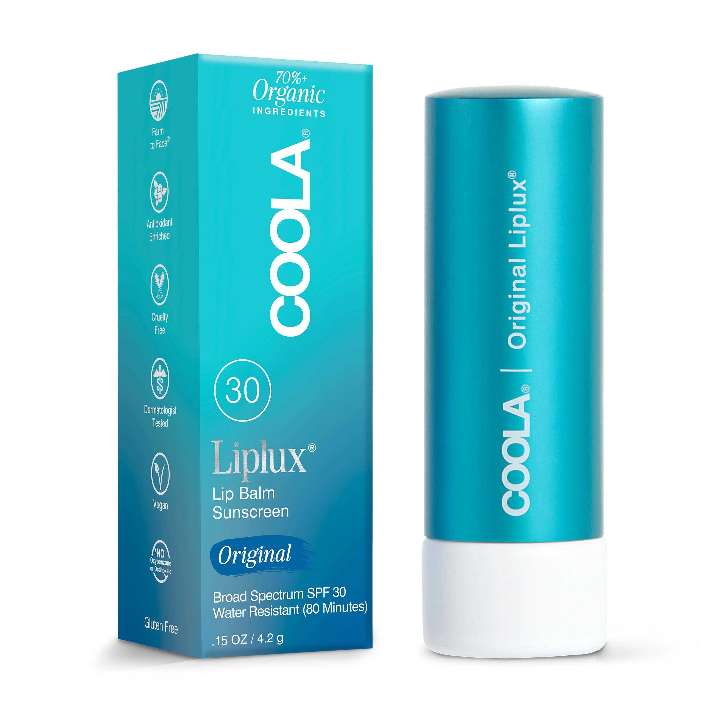 COOLA Organic Liplux Lip Balm SPF 30