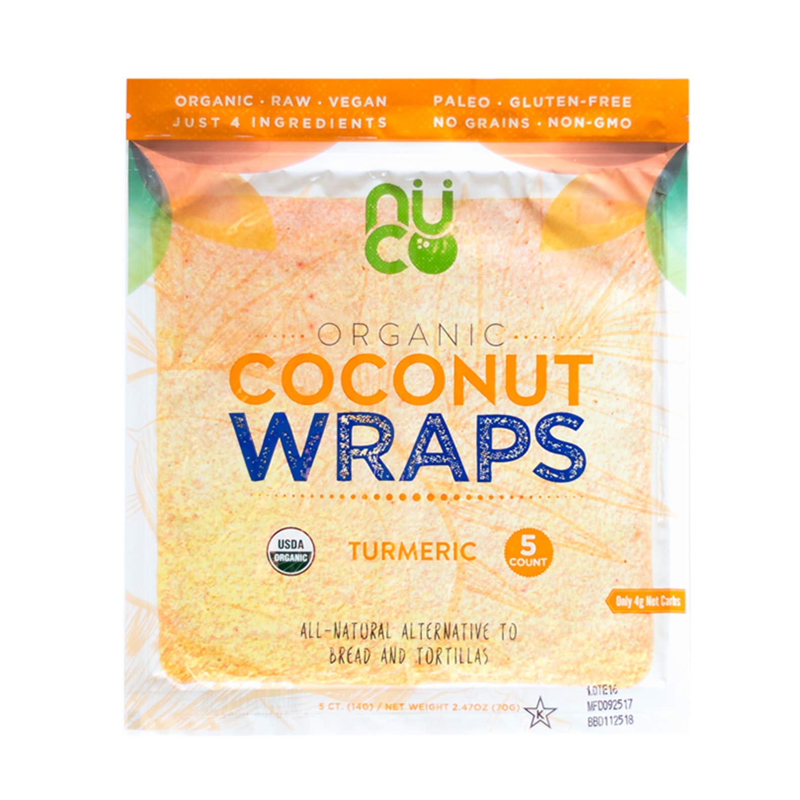 NUCO Organic Coconut Wraps